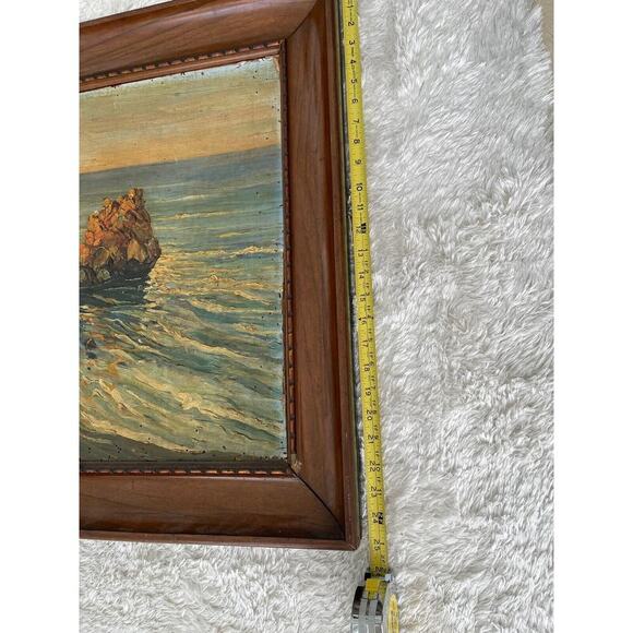 E. Masias Marina In Paita Oil Painting 1923 Peru - Picture 6 of 9